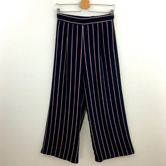 Pull&Bear Pants Jumpsuits Pull Bear Wide Leg Striped Pants